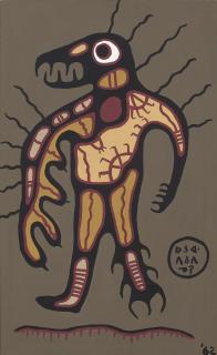 Norval Morrisseau - Shaman Changes Into Thunder Bird