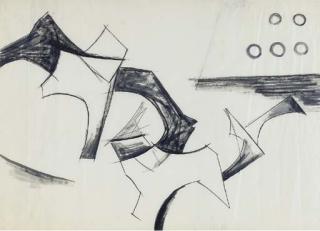 O. Louis Guglielmi - Aerialist no. 4; also five drawings of various subjects and sizes