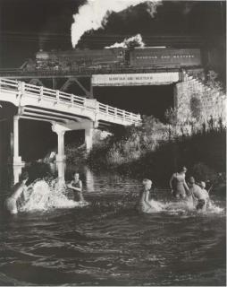O. Winston Link - Hawksbill Creek, Swimming Hole, 1956