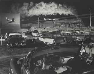 O. Winston Link - Hot Shot, Eastbound At The Iaeger Drive-In, West Virginia, 1956