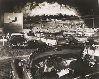 O. Winston Link - \'Hot Shot, Eastbound At The Iager Drive-In, West Virginia\', 1956