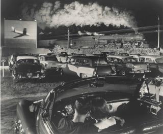 O. Winston Link - Hot Shot, Eastbound At The Iager Drive-In, West Virginia, 1956