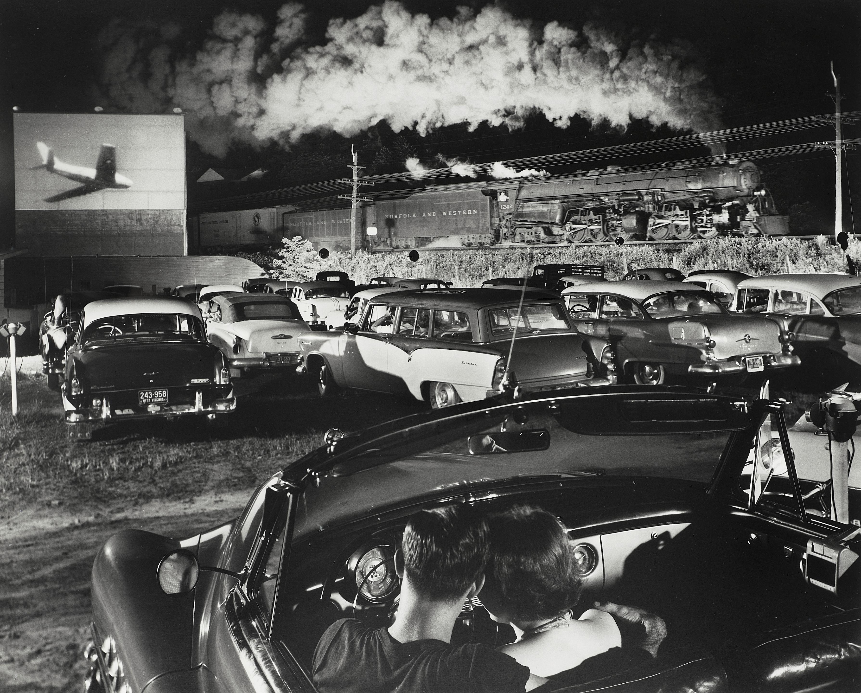 O. Winston Link - Hotshot Eastbound, Iaeger, West Virginia, August 2, 1956, NW 1103