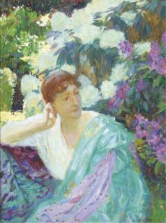 Octave-Denis-Victor Guillonnet - Enjoying the summer blooms