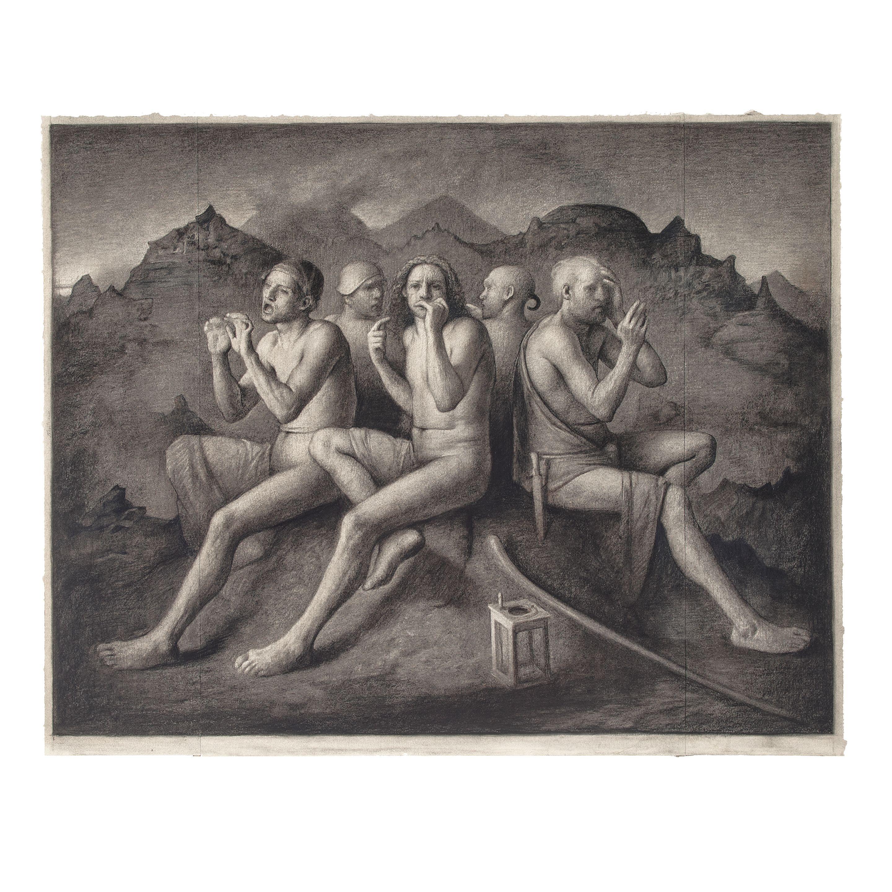 Odd Nerdrum - Five Seated Figures, 1994