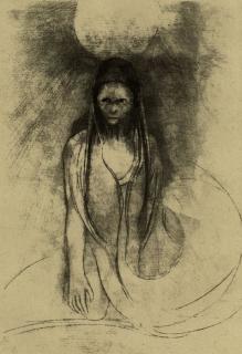 Odilon Redon - 2 sheets: L\'intelligence fut a moi. Roger Marx