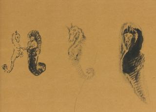 Odilon Redon - Chevaux Marins