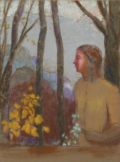 Odilon Redon - Évocation (Femme À La Montagne)