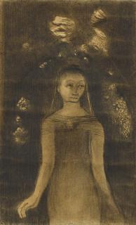 Odilon Redon - Femme (Jeune Femme Debout)
