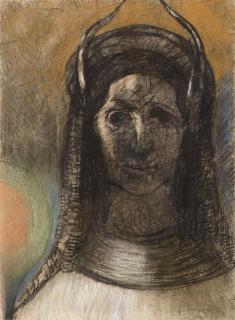 Odilon Redon - Figure cornue