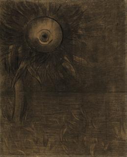 Odilon Redon - Fleur sur un marécage