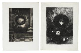 Odilon Redon - Germination (i); Vision (ii); planches issues de l\'album Dans le Rêve