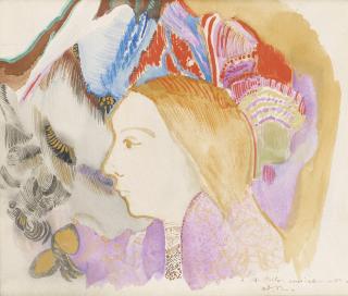 Odilon Redon - Jeune Fille Et Fleurs