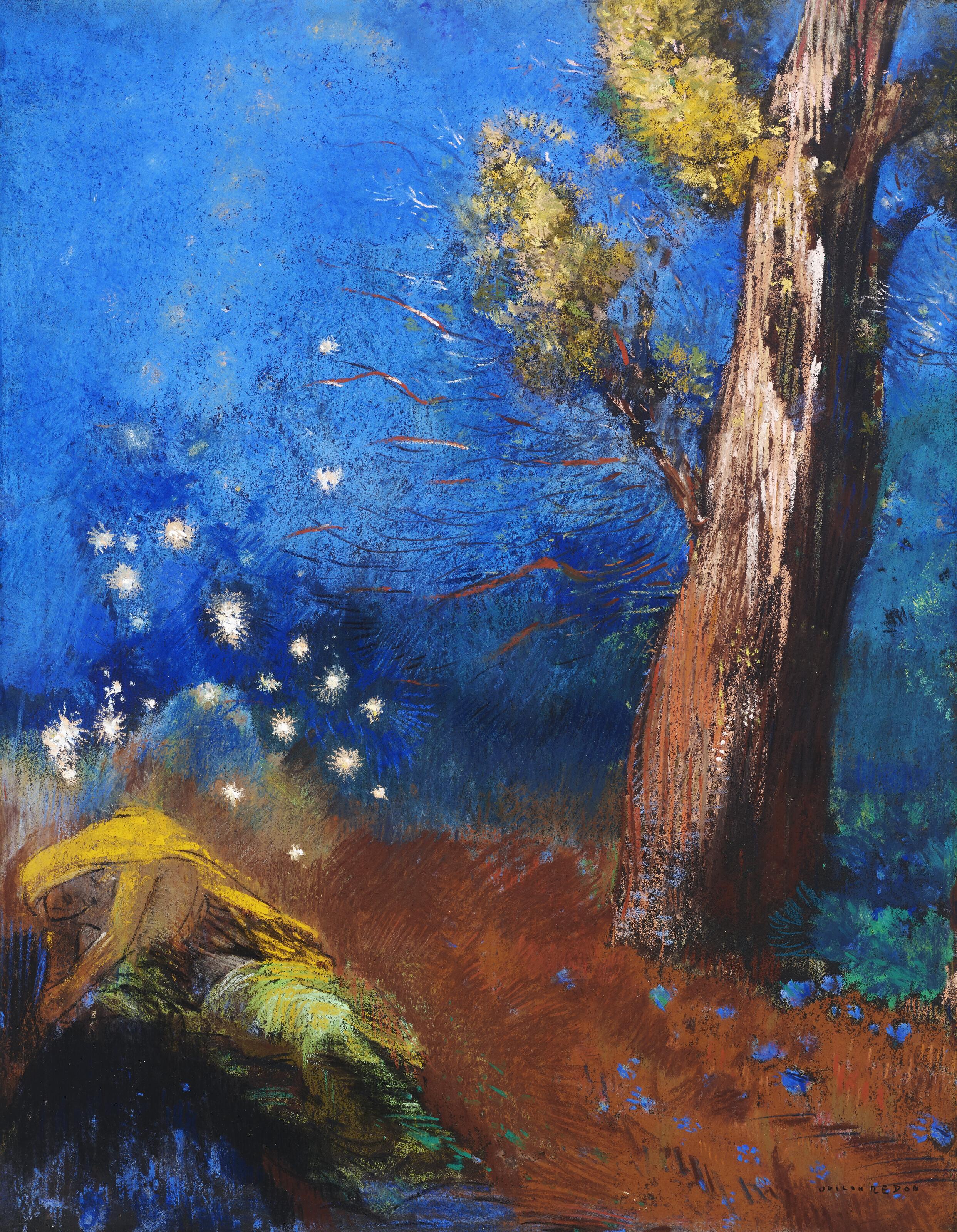 Odilon Redon - La mort de Bouddha