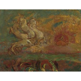 Odilon Redon - Le Char D\'Apollon Et Le Dragon