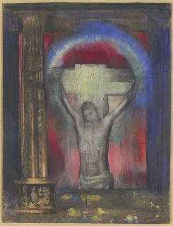 Odilon Redon - Le crucifix