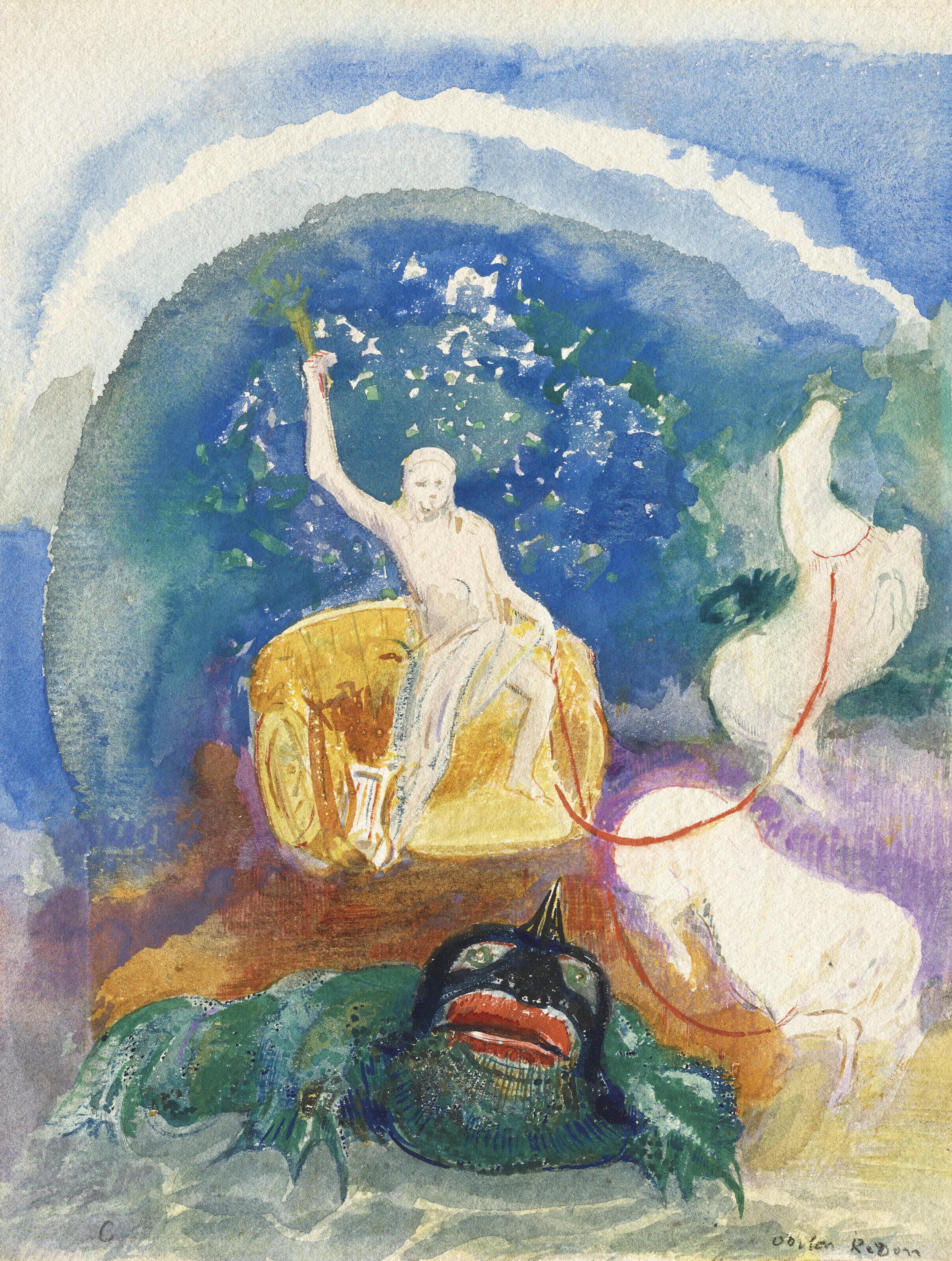 Odilon Redon - Le monstre vert