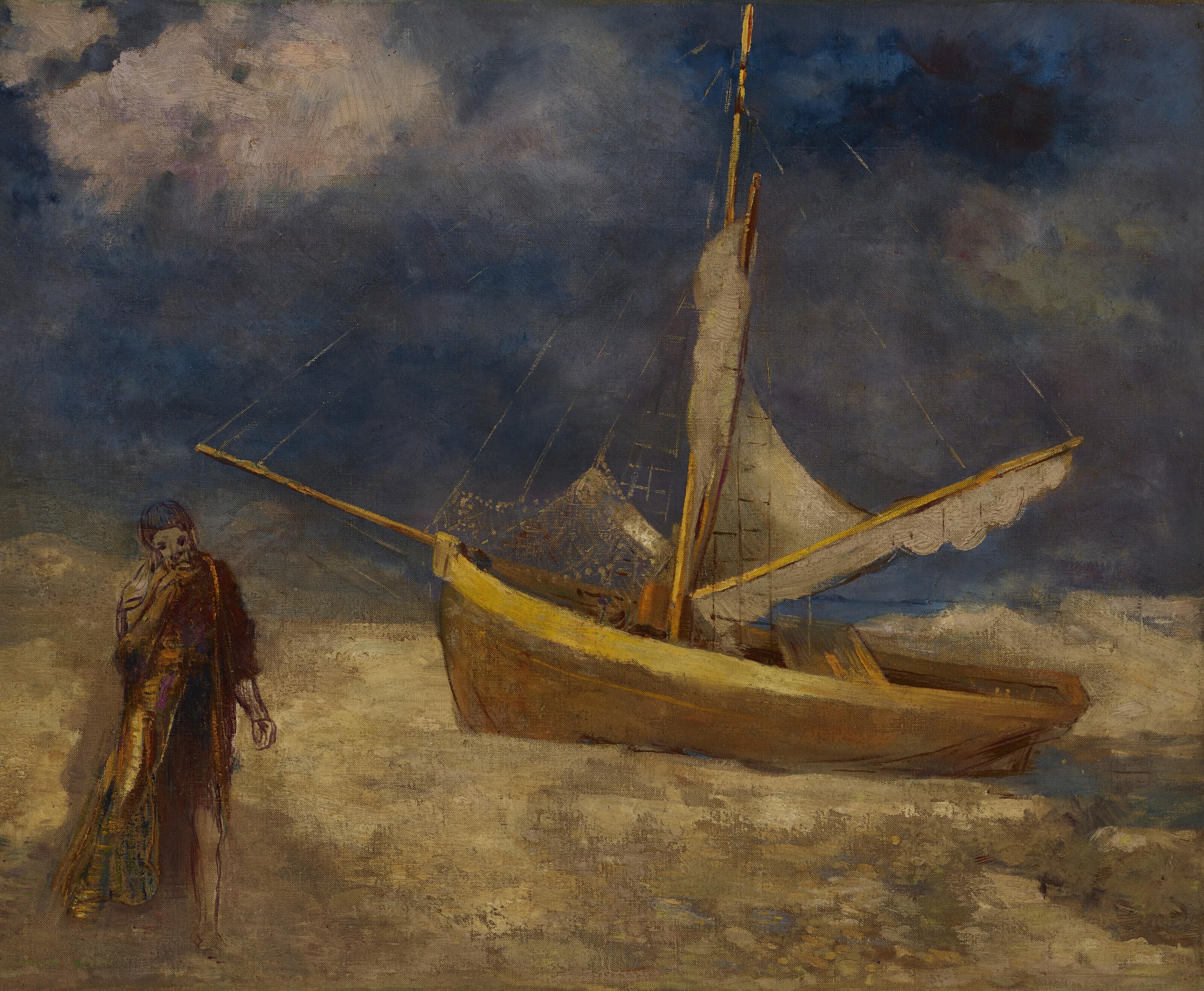 Odilon Redon - Le pêcheur aliéné