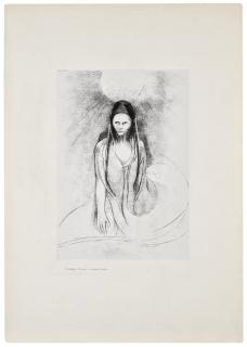 Odilon Redon - L\'intelligence fut à moi ! Je devins le Buddha; planche issue de La Tentation de Saint Antoine, troisième série