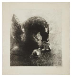 Odilon Redon - Pégase captif (Mellerio 102)