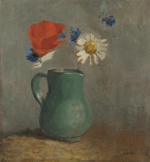 Odilon Redon - Pichet Au Coquelicot Et À La Marguerite