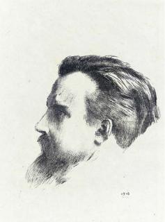 Odilon Redon - Portrait of Maurice Denis (M. 193)