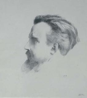 Odilon Redon - Portrait of Maurice Denis (Mellerio 193)