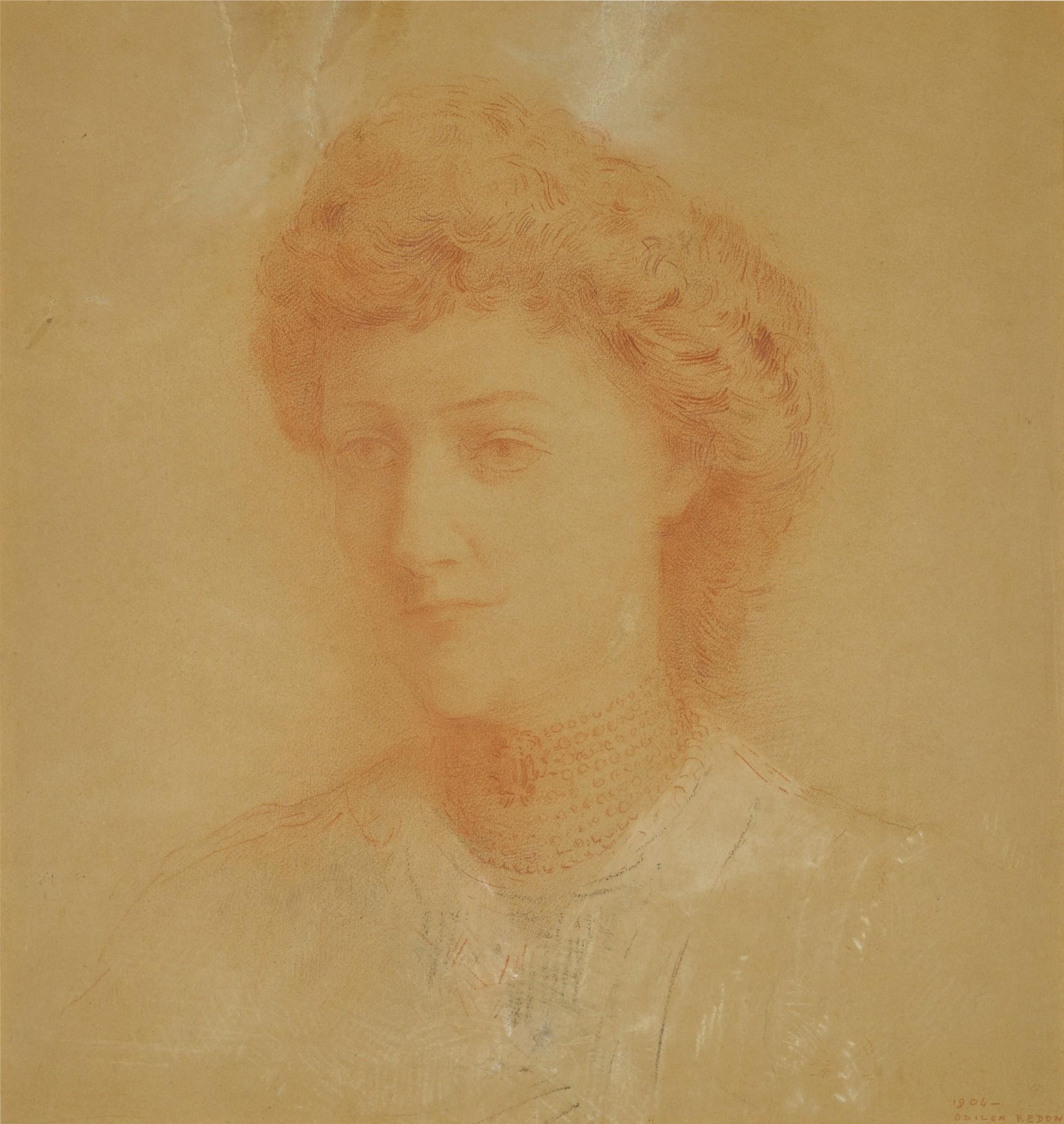 Odilon Redon - Portrait présumé de la Princesse de Cystria