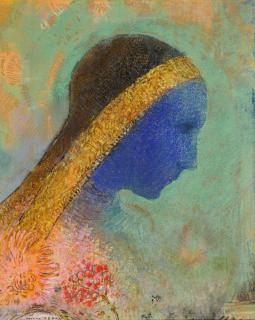 Odilon Redon - Profil bleu