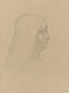 Odilon Redon - Profile de Femme