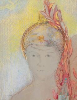 Odilon Redon - Tête de Minerve