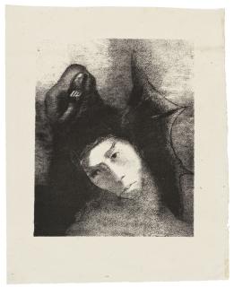 Odilon Redon - Two Plates from: La Tentation de Saint-Antoine (troisième série)