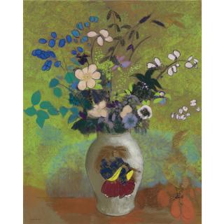Odilon Redon - Vase Au Guerrier Japonais