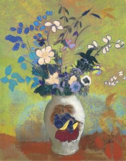 Odilon Redon - Vase Au Guerrier Japonais