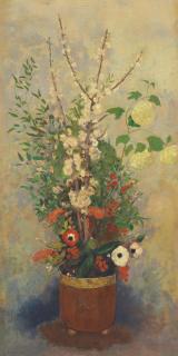 Odilon Redon - Vase De Fleurs Avec Branches De Pommiers En Fleurs