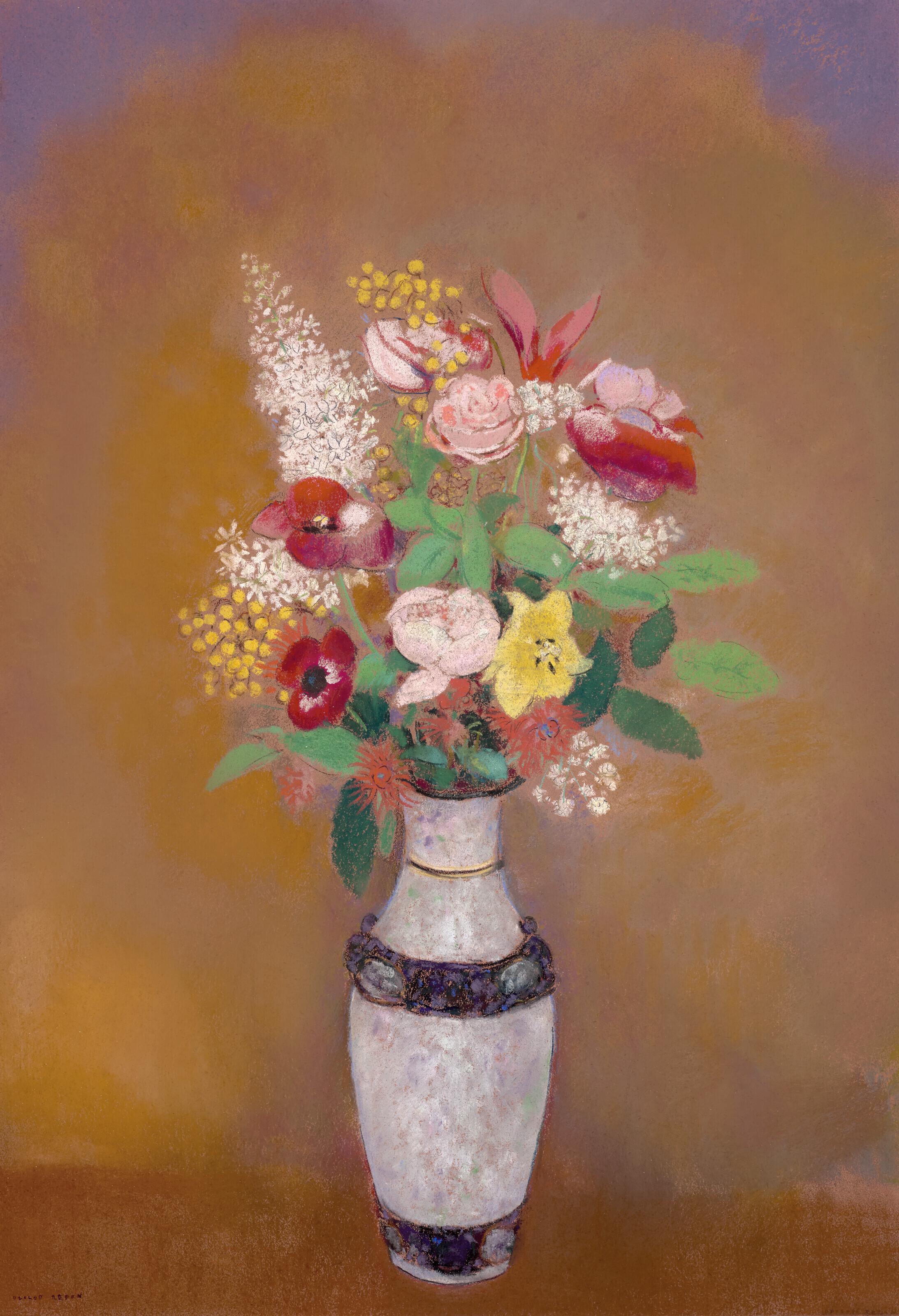 Odilon Redon - Vase de fleurs