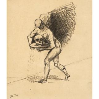 Odilon Redon - Vers une Autre Image..., also titled L\'Ange et La Mort