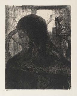 Odilon Redon - Vieux Chevalier, from L\'Album des Peintre-Graveurs (M. 158)