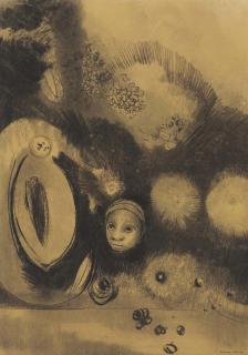 Odilon Redon - Visage-Germination