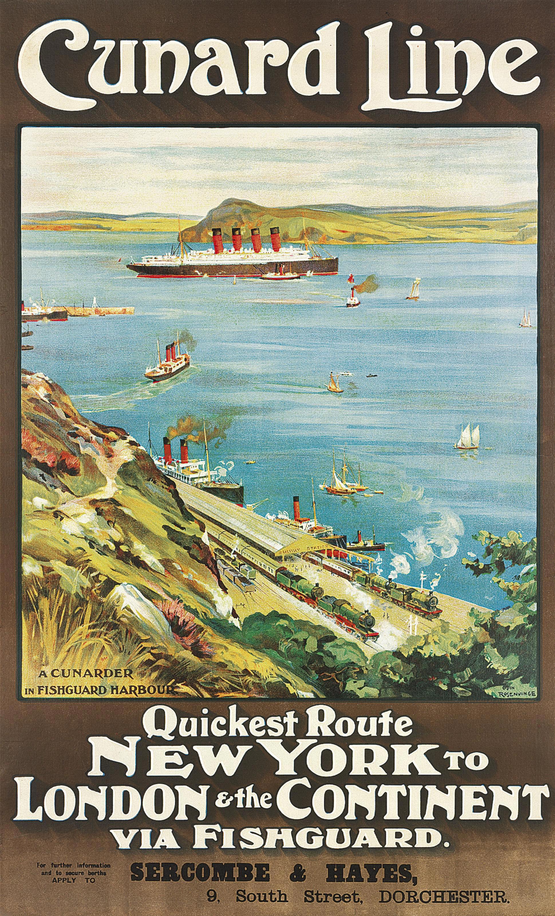 Odin Rosenvinge - Cunard Line, New York To London & The Continent