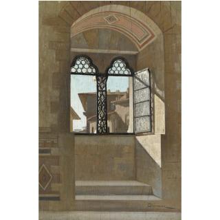 Odoardo Borrani - Interno Del Bargello