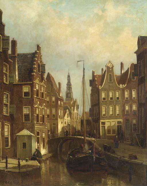 Oene Romkes de Jongh - A View of Rotterdam