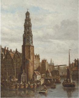 Oene Romkes de Jongh - Daily activities around the Haringpakkerstoren