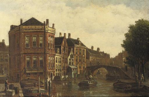 Oene Romkes de Jongh - The Oudezijds Voorburgwal, Amsterdam