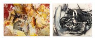 Öyvind Fahlström - Hederskujon (Couillon D\'Honneur) (I); Untitled (Ii) [2 Works]