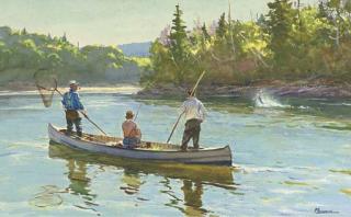 Ogden M. Pleissner - Down\'s Gulch