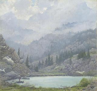 Ogden M. Pleissner - Wyoming Lake
