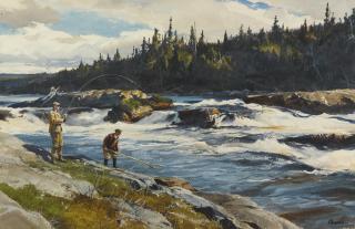 Ogden Minton Pleissner - Great Watchishou River