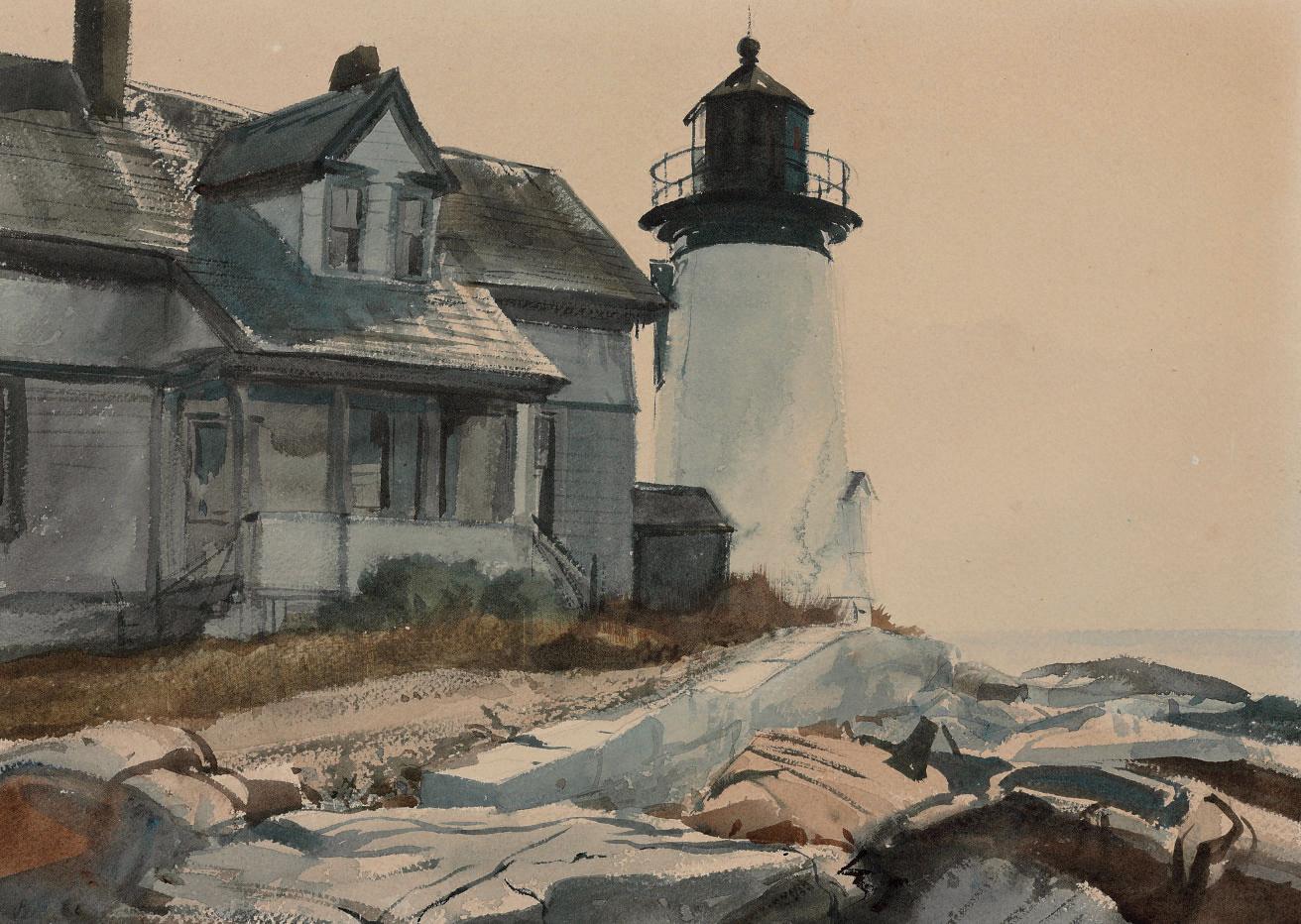 Ogden Minton Pleissner - Prospect Harbor Light