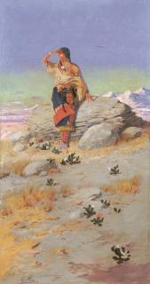 Olaf Carl Seltzer - Indian Maiden On A Rock